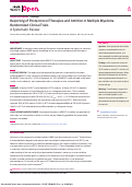 Cover page: Reporting of Postprotocol Therapies and Attrition in Multiple Myeloma Randomized Clinical Trials