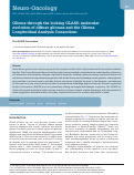 Cover page: Glioma through the looking GLASS: molecular evolution of diffuse gliomas and the Glioma Longitudinal Analysis Consortium