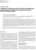 Cover page: Inhibition of Carrageenan-Induced Cutaneous Inflammation by PPAR Agonists Is Dependent on Hepatocyte-Specific Retinoid X Receptor Alpha