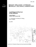 Cover page: Land Disposal of San Luis Drain Sediments Progress Report October 1998-November 2000