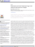 Cover page: Glutamate and clock help bean bugs track seasonal reproductive changes