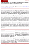 Cover page: Vegetation stability and the habitat associations of the endemic taxa of the Olympic Peninsula, Washington, USA