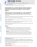 Cover page: Understanding the association between frequent emergency department use and jail incarceration: A cross‐sectional analysis