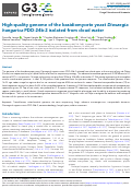 Cover page: High-quality genome of the basidiomycete yeast Dioszegia hungarica PDD-24b-2 isolated from cloud water