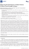 Cover page: Improving the Performance of Water Policies: Evidence from Drought in Spain