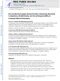 Cover page: Reconsidering Systems-Based Practice: Advancing Structural Competency, Health Equity, and Social Responsibility in Graduate Medical Education.