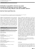 Cover page: Estimation of population structure in coastal Douglas-fir [Pseudotsuga menziesii (Mirb.) Franco var. menziesii] using allozyme and microsatellite markers