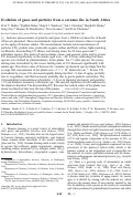 Cover page: Evolution of gases and particles from a savanna fire in South Africa