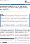 Cover page: Simultaneous multiple-excitation multiphoton microscopy yields increased imaging sensitivity and specificity