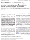 Cover page: A novel NGS library preparation method to characterize native termini of fragmented DNA