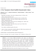 Cover page: A New Nanometer-Sized Ga(III)-Oxyhydroxide Cation