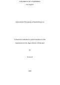 Cover page: Administrator Perceptions of Student Drug Use