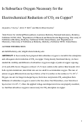 Cover page: Is Subsurface Oxygen Necessary for the Electrochemical Reduction of CO2 on Copper?