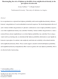 Cover page: Disentangling the Role of Biphone Probability From Neighborhood Density in the Perception of Nonwords