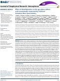 Cover page: Effect of dimethylamine on the gas phase sulfuric acid concentration measured by Chemical Ionization Mass Spectrometry