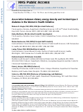 Cover page: Association between Dietary Energy Density and Incident Type 2 Diabetes in the Women’s Health Initiative