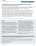 Cover page: Global Health Impacts for Economic Models of Climate Change: A Systematic Review and Meta-Analysis