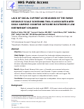 Cover page: Lack of social support as measured by the Family Resource Scale screening tool is associated with early adverse cognitive outcome in extremely low birth weight children