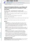 Cover page: Urgent need for treatment addressing co-use of tobacco and cannabis: An updated review and considerations for future interventions