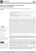 Cover page: Retinoic Acid Signaling Is Compromised in DSS-Induced Dysbiosis