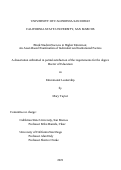 Cover page: Black Student Success in Higher Education: An Asset-Based Examination of Individual and Institutional Factors