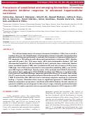 Cover page: Prevalence of established and emerging biomarkers of immune checkpoint inhibitor response in advanced hepatocellular carcinoma