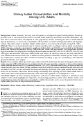 Cover page: Urinary Iodine Concentration and Mortality Among U.S. Adults