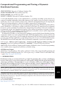 Cover page: Compositional programming and testing of dynamic distributed systems