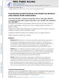 Cover page: Understanding Gender Sensitivity of the Health Care Workforce at the Veterans Health Administration