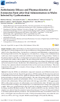 Cover page: Anthelmintic Efficacy and Pharmacokinetics of Ivermectin Paste after Oral Administration in Mules Infected by Cyathostomins.