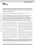 Cover page: Human CTP synthase filament structure reveals the active enzyme conformation