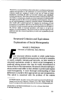 Cover page: Structural Cohesion and Equivalence Explanations of Social Homogeneity