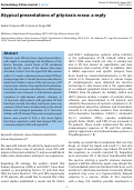 Cover page: Atypical presentations of pityriasis rosea: a reply