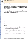 Cover page: Improved Overall Survival Trends of Men with Newly Diagnosed M1 Prostate Cancer: A SWOG Phase III Trial Experience (S8494, S8894 and S9346)