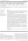 Cover page: Detection of equine herpesvirus in horses with idiopathic keratoconjunctivitis and comparison of three sampling techniques