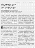 Cover page: Effect of Dynamic Cooling on 585‐nm Pulsed Dye Laser Treatment of Port–Wine Stain Birthmarks