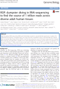 Cover page: ROP: dumpster diving in RNA-sequencing to find the source of 1 trillion reads across diverse adult human tissues