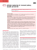 Cover page: Antibody engineering for increased potency, breadth and half-life