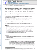 Cover page: Registry‐based randomized clinical trials in surgery: Working with ACS‐NSQIP and the AHPBA to conduct pragmatic trials