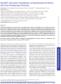 Cover page: SpreaD3: Interactive Visualization of Spatiotemporal History and Trait Evolutionary Processes