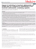 Cover page: Impact of switching to tenofovir alafenamide on weight gain as compared to maintaining a non-tenofovir alafenamide containing regimen