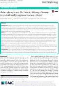 Cover page: Asian Americans &amp; chronic kidney disease in a nationally representative cohort