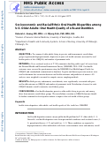 Cover page: Socioeconomic and racial/ethnic oral health disparities among US older adults: oral health quality of life and dentition