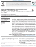 Cover page: Simple, Office-Based Intervention Improves Patient-Provider Relationship in New Patient Hand Visits.