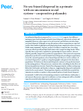 Cover page: No sex-biased dispersal in a primate with an uncommon social system—cooperative polyandry