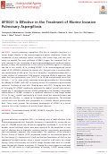 Cover page: APX001 Is Effective in the Treatment of Murine Invasive Pulmonary Aspergillosis