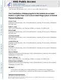 Cover page: The Contribution of Melanoregulin to Microtubule-Associated Protein 1 Light Chain 3 (LC3) Associated Phagocytosis in Retinal Pigment Epithelium