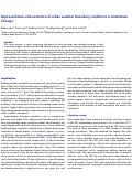 Cover page: Representation and evolution of urban weather boundary conditions in downtown Chicago