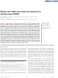 Cover page: Robust and stable transcriptional repression in Giardia using CRISPRi