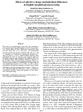 Cover page: Effects of affective ratings and individual differencesin English morphological processing